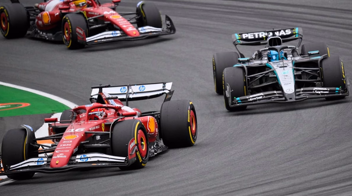 F1 : Sprint de Zandvoort, Russell domine aisément devant Leclerc (Ferrari
